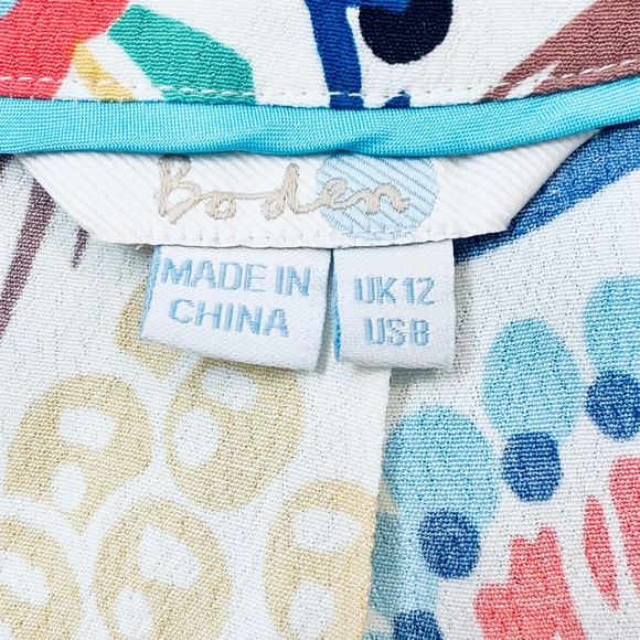 NWOT Boden Vibrant Floral Sleeveless Blouse - Picture 8 of 9